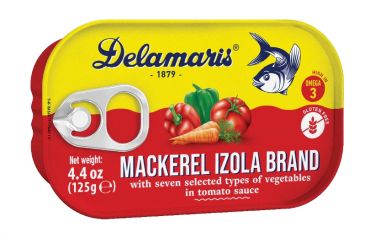 Delamaris Mackerel Izola Brand, 125 G